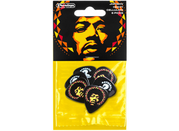 Dunlop JHP16HV Jimi Hendrix 69 Psych Series Aura Mandala Celluloid Heavy 6-Pack Dunlop JHP16HV Jimi Hendrix 69 Psych Series Aura Mandala Celluloid Heavy 6-Pack